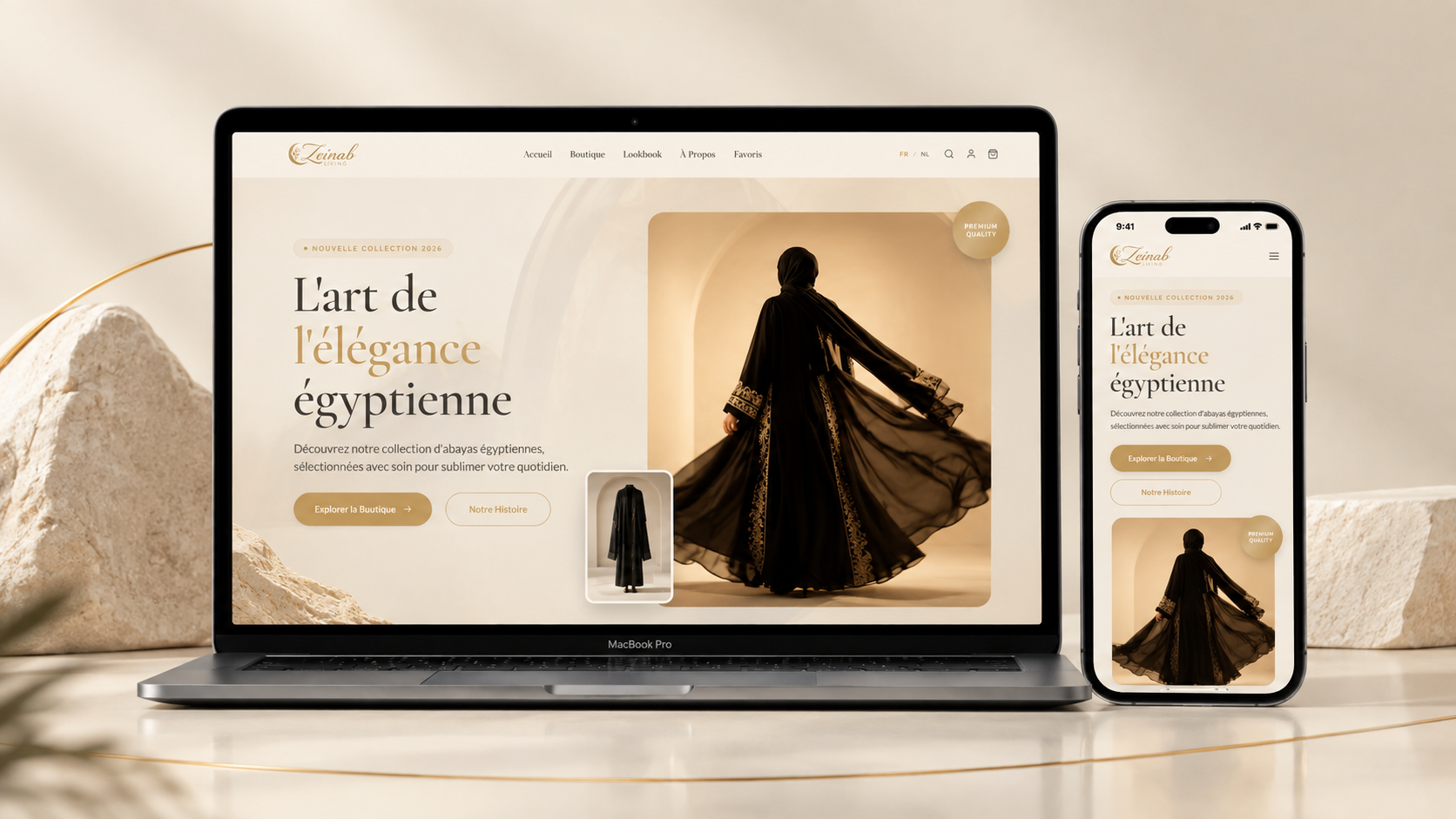 Aperçu du site Zeinab Living